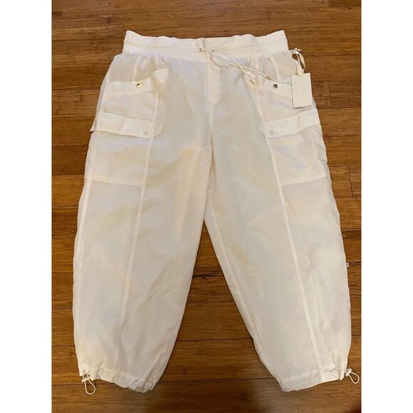NWT Athleta x Alicia Keys Plus Cream Parachute High Waist Utility Jogger 22 - Picture 4 of 10